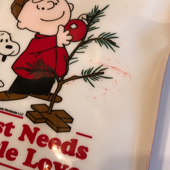 Charlie Brown tote 🆕 12”H x 12.5W wflaw on 1 side - Picture 4 of 5